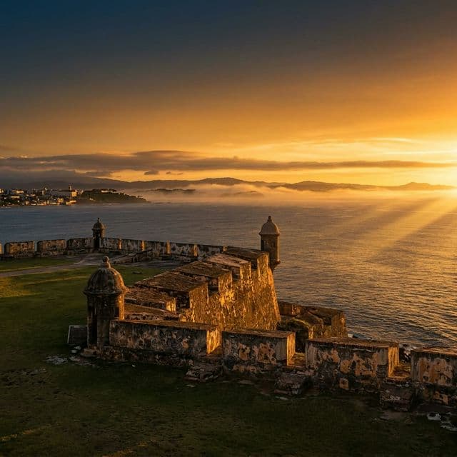 El Morro, San Juan al atardecer